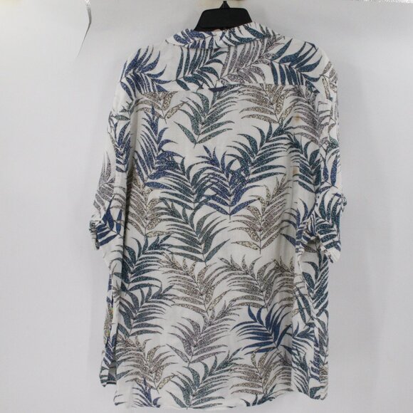 Robert graham shirt mens 4XL Mar Azul Gauze Cotton Cheetah Palm Leaf classic fit - Picture 7 of 16